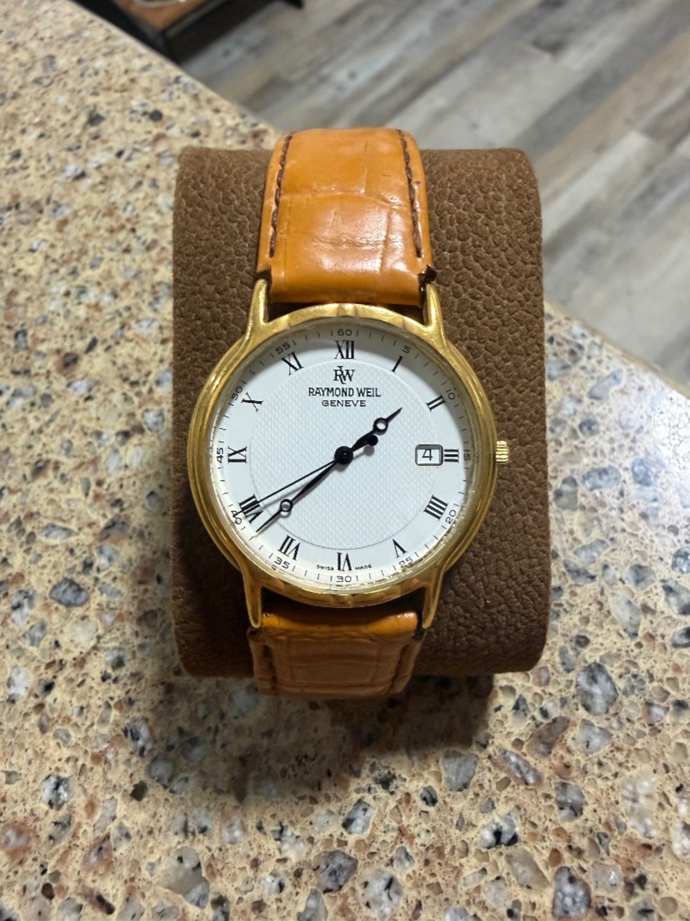 90’s Raymond Weil men’s Gold plated watch